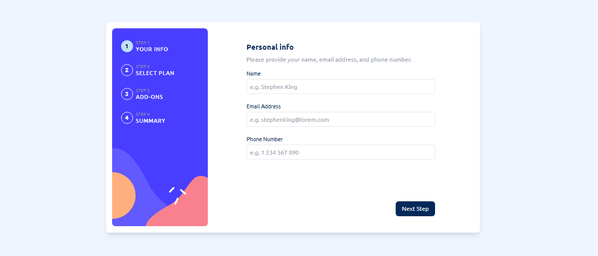 Image of Multi-step form